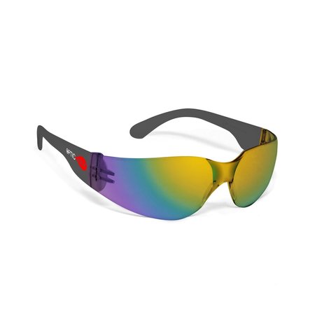 Optic Max Rainbow Shaded Safety Glasses, Full Polycarbonate Lens 100RB